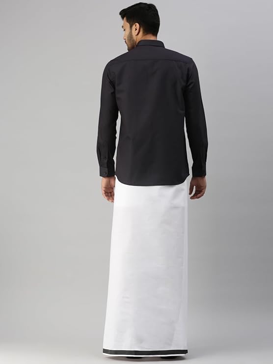 Fancy Border Dhoti - Image 2